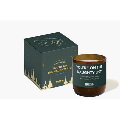 Prosecco Scented Soy Candle – 8oz Recycled Glass Promotional Candle