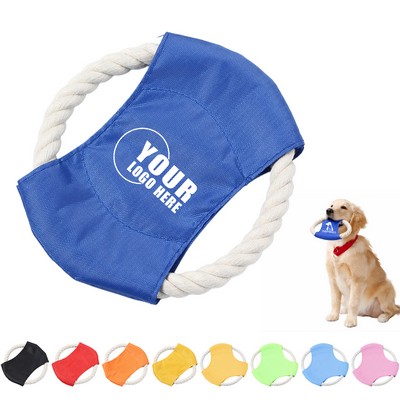 Pet Cotton Rope Frisbee ( 7.1")