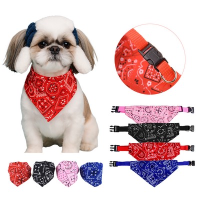Pet Collar With Attached Bib