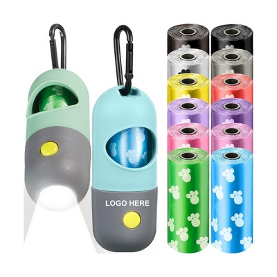 LED Flashlight Dog Poop Bag Dispenser